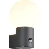 TRIO Lampe murale en sphérie Mures anthracite avec capteur
