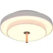 TRIO Plafonnier moderne Keaton blanc Ø 40cm
