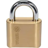 VOREL Brass Cipher Padlock 50Mm Bottom Mechanism
