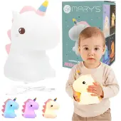 Eco-Light Mary's Led Night Light Rgb Unicorn Usb