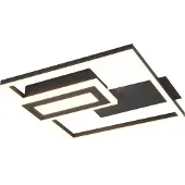 TRIO Leuchten LED Plafonnier Spiro 22W noir mat