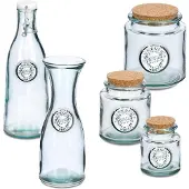 Zeller Pot en céramique avec couvercle pour produits en vrac, 1200 ml