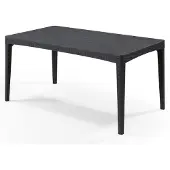 Allibert by KETER Allibert Girona Table de jardin, gris graphite
