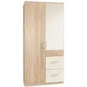 Wimex Click Armoire à portes battantes 90 cm, 3 tiroirs