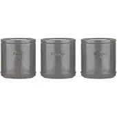 PRICE AND KENSINGTON BOÎTE DE RANGEMENT LOT DE 3 Boîtes de rangement gris graphite