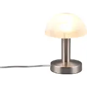 TRIO Lampe de table Fynn Ii nickel avec verre blanc