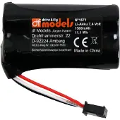 DF-Models Batterie pour Fun-Racer & Turbine X (1200 mAh, 7.40 V)