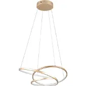 TRIO Suspension LED DARVIN dorée 34 W, nuances de blanc, 4500 lm, métal, dimensions : 150 x 64 x 49 cm, IP20,