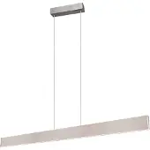 TRIO Lustre LED GALWAY argenté 35 W, nuances de blanc, 4200 lm, métal, dimensions : 150 x 150 x 8 cm, IP20,