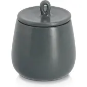 Zeller Present Boîte à épices 220 ml céramique ø 8.5x10 cm, Boîte de conservation, Noir