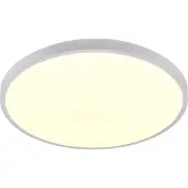 TRIO Plafonnier LED, blanc, télécommande, dimmable, D 49 cm