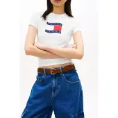 Tommy Hilfiger Dw0dw22781 Short Sleeve T-shirt Blanc XS Femme