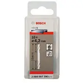 Bosch 2608597590 - Foret HSS à double pointe 4,2 x 14 x 55 mm 10x