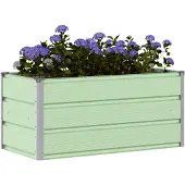 vidaXL Jardinière Vert Pastel 100 X 50 X 45 Cm Acier Galvanisé