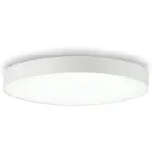 Ideal Lux Plafonnier moderne Halo Aluminium Blanc Led 46W 3000K Lumière chaude