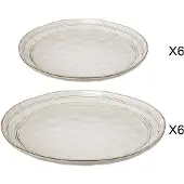Secret De Gourmet Set d'assiettes FLOWER, 12 pc.