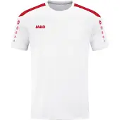 Jako Power Maillot manches courtes enfants - Blanc / Rouge