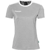 Kempa Emotion 27 chemise femmes - gris foncé chiné/blanc, Taille:XL