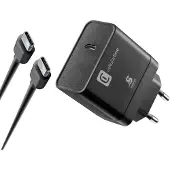 Cellularline Chargeur Super Rapide Usb C 45 W Noir Chargeur Réseau