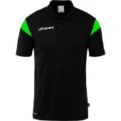 Uhlsport Squad 27 Short Sleeve Polo Noir 12-13 Years Garçon