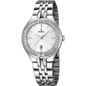 Festina Montre à affichage analogique '- Date watch MADEMOISELLE - Quartz watch movement - Watch case width: 32.5 mm' argent