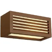 SLV Box-L Applique carrée IP44 Up/Down E27 rouille