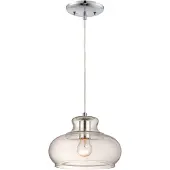 WESTINGHOUSE Suspension chrome / verre transparent Maxi avec 1 source lumineuse