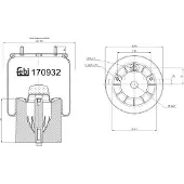 FEBI BILSTEIN Soufflet de suspension, suspension pneumatique 170932