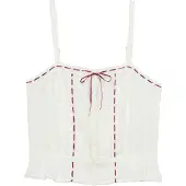 Superdry Lace Cami Sleeveless Top Blanc XS Femme