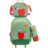 Snoopy Ensemble de valise à roulettes de Panuts, petits ressorts, sac-repas