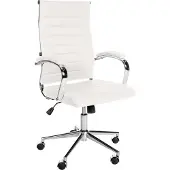 CLP Chaise de bureau Mollis cuir véritable