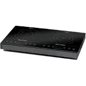 Rommelsbacher CT 3402/IN Plaque de cuisson double à induction, Couleur:Noir