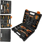 ANDIARBEIT "Geselle" mallette à outils Ensemble 54 pièces. noir