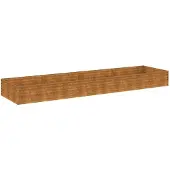 vidaXL Lit surélevé 387x100x36 cm acier corten