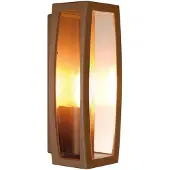 SLV Meridian Box Applique carrée plastique clair E27 rouille