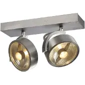 SLV spot Kalu 2 QPAR111 Gris métallisé à 2 lumières