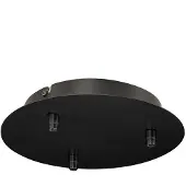SLV Rosette de plafond Fitu 3 pièces ronde Ø22 cm noire