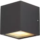 SLV Sitra Cube 232535 Outdoor wall light Energy-saving bulb, LED (monochrome) GX53 18 W Anthracite