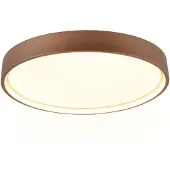 TRIO Plafonnier LED rond DOHA brun et blanc 29 W, nuances de blanc, 3260 lm, métal, dim. : 5,5 x 45 x 45 cm, IP20,