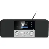 Technisat DigitRadio 3 VOICE - Système audio - 2 x 10 Watt - noir, argenté