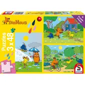 Sonstige Verlage 3 x 48 pièces Spiele Kinder Puzzle La souris Beaucoup de plaisir avec la souris 56213