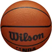 Wilson Balle de basket NBA DRV Series, Taille 7 (29,5"), Couleur Brun, Performance optimale sur le terrain