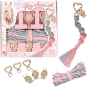 Miss Melody Filles, Porte-clés, DEPESCHE Miss Melody DIY Set Schlüsselanhänger, Or, Multicolore, Noir