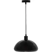 Atmosphera Lustre avec abat-jour métallique SAVIO, diamètre 27 cm, couleur noire