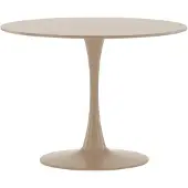 Ebuy24 Glade table de salle à manger Ø100 cm beige.