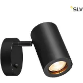 SLV Enola B Applique avec interrupteur noir GU10 max. 50W