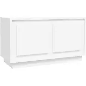 Syfax Meuble TV blanc 80x35x45 cm bois d'ingénierie