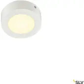 SLV Senser LED Applique murale et plafonnier blanc rond Ø11,5 cm dimmable blanc chaud