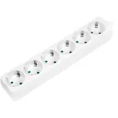 Logilink LPS238 Bâti de prises , 6x, sans interrupteur, blanc