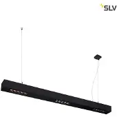SLV Q-LINE PD, luminaire LED suspendu d'intérieur, 1m, BAP, noir, 3000K